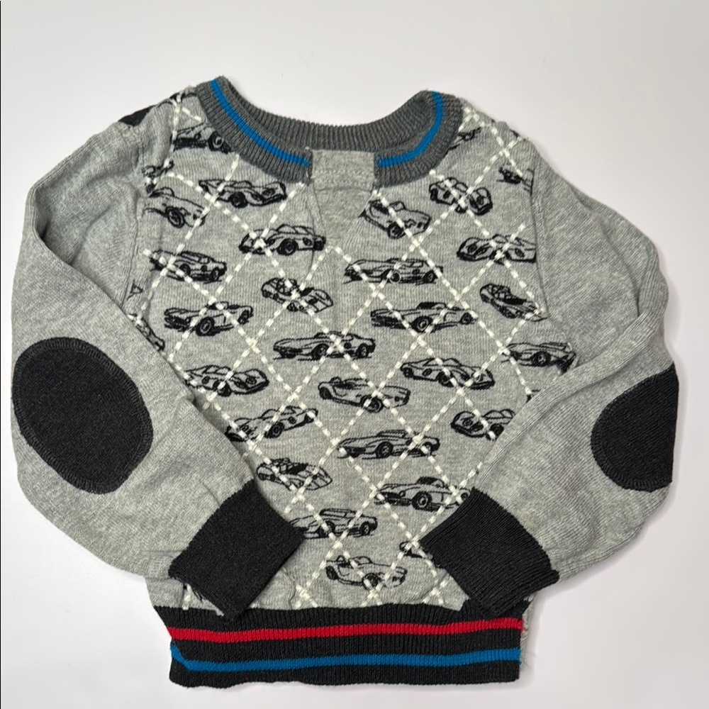 RUUM Vintage Racecar Sweater with Elbow Patches